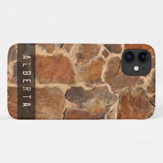 Natuur Geologie Stenen Muurstructuur Aangepaste na Case-Mate iPhone Case (Achterkant (horizontaal))