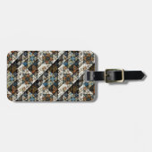 Natuur Geometrisch Abstract PatroonBagagelabel Bagagelabel (Voorkant horizontaal)
