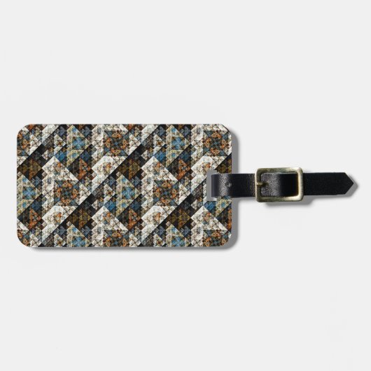 Natuur Geometrisch Abstract PatroonBagagelabel Bagagelabel (Voorkant horizontaal)