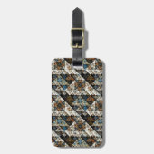 Natuur Geometrisch Abstract PatroonBagagelabel Bagagelabel (Voorkant verticaal)