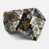 Natuur Geometrisch Fractal Patroonpatroon Stropdas (Opgerold)