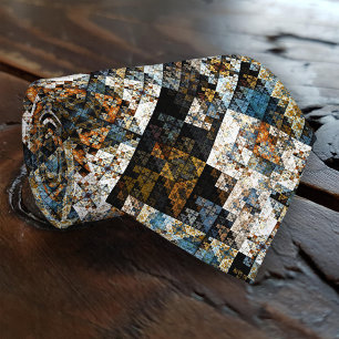 Natuur Geometrisch Fractal Patroonpatroon Stropdas