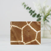 Natuur gestructureerd Foto Giraffe Dierlijk afdruk Briefkaart (Staand voorkant)
