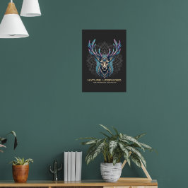 Natuur Geüpgraded - Prismatische Kristallen Herten Poster