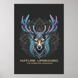Natuur Geüpgraded - Prismatische Kristallen Herten Poster