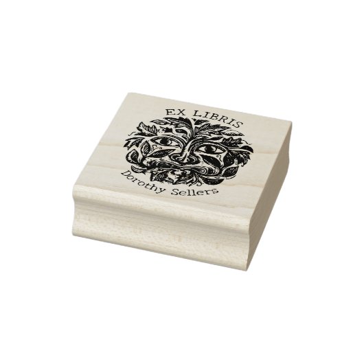  Natuur Gezicht Custom Ex Libris, Boek Rubberstempel (Stempel)