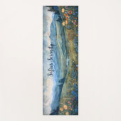 Natuur gezien bergen bloemen rivierrust yogamat (Voorkant)