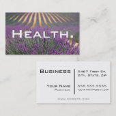 Natuur/Gezondheid Visitekaartje Paarse (Voorkant / Achterkant)