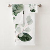 NATUUR GIFT WHITE BATHROOM TOWEL SET BAD HANDDOEK (Insitu)