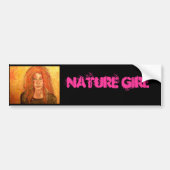 Natuur Girl Bumpersticker (Voorkant)
