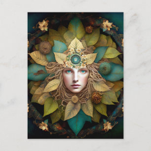Natuur Goddess Mandala Briefkaart