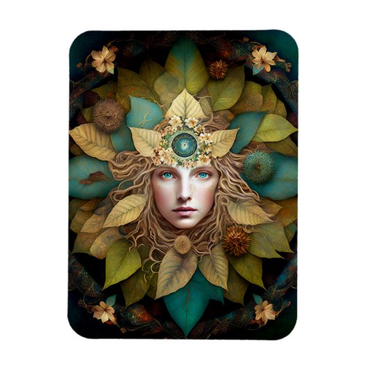 Natuur Goddess Mandala Magneet (Verticaal)