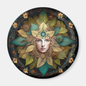Natuur Goddess Mandala Magneet (Voorkant)