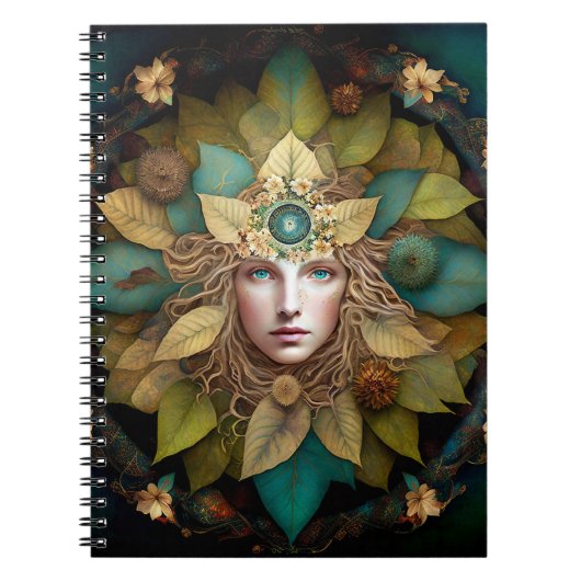 Natuur Goddess Mandala Notitieboek (Voorkant)