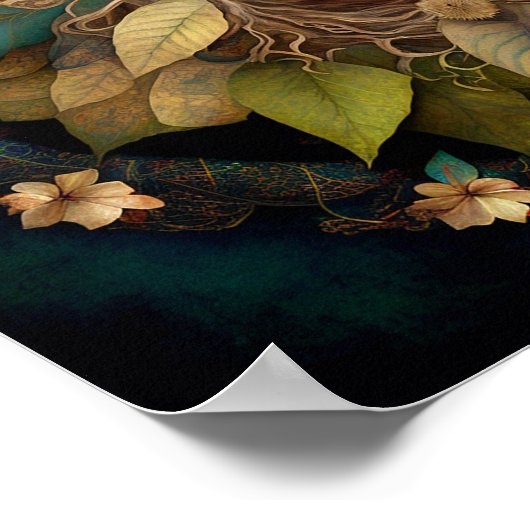 Natuur Goddess Mandala Poster (Hoek)