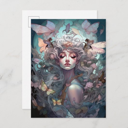 Natuur Goddess Surreal Fantasy Art Briefkaart (Voorkant / Achterkant)