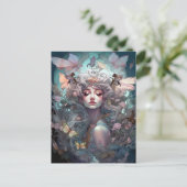 Natuur Goddess Surreal Fantasy Art Briefkaart (Staand voorkant)