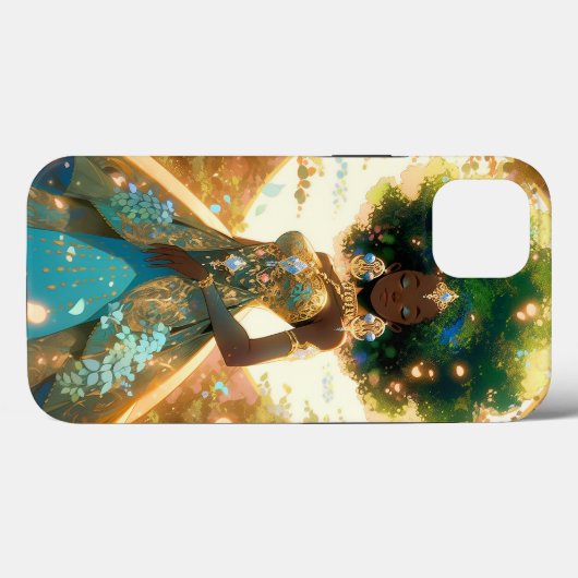 Natuur Godin Afro-Amerikaanse Fantasy Art Case-Mate iPhone Case (Achterkant (horizontaal))