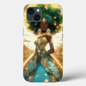 Natuur Godin Afro-Amerikaanse Fantasy Art Case-Mate iPhone Case (Achterkant)