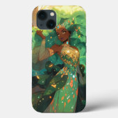 Natuur Godin Afro-Amerikaanse Fantasy Art Case-Mate iPhone Case (Achterkant)