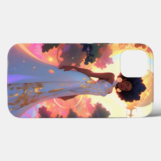 Natuur Godin Afro-Amerikaanse Fantasy Art Case-Mate iPhone Case (Achterkant (horizontaal))