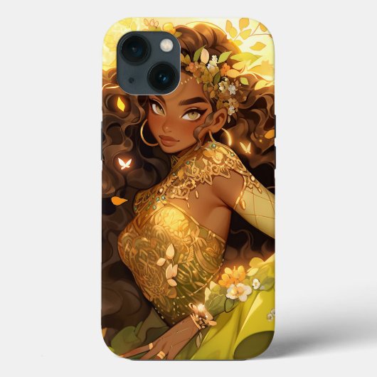 Natuur Godin Afro-Amerikaanse Fantasy Art Case-Mate iPhone Case (Achterkant)