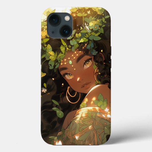 Natuur Godin Afro-Amerikaanse Fantasy Art Case-Mate iPhone Case (Achterkant)
