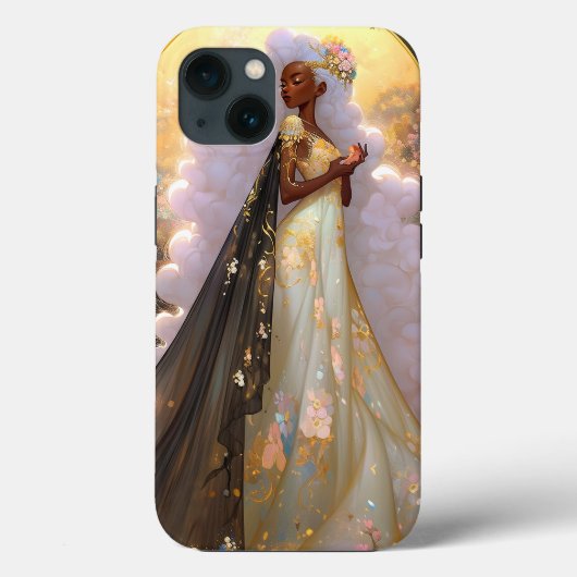 Natuur Godin Afro-Amerikaanse Fantasy Art Case-Mate iPhone Case (Achterkant)
