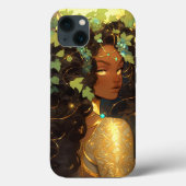 Natuur Godin Afro-Amerikaanse Fantasy Art Case-Mate iPhone Case (Achterkant)