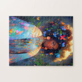 Natuur Godin Afro-Amerikaanse Fantasy Art Legpuzzel (Horizontaal)
