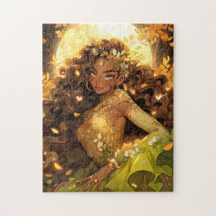Natuur Godin Afro-Amerikaanse Fantasy Art Legpuzzel