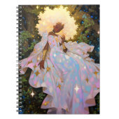 Natuur Godin Afro-Amerikaanse Fantasy Art Notitieboek (Voorkant)