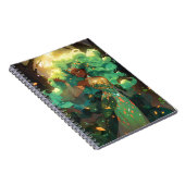 Natuur Godin Afro-Amerikaanse Fantasy Art Notitieboek (Rechterzijde)