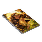 Natuur Godin Afro-Amerikaanse Fantasy Art Notitieboek (Rechterzijde)