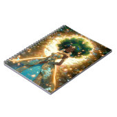 Natuur Godin Afro-Amerikaanse Fantasy Art Notitieboek (Linkerzijde)