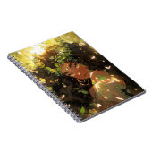 Natuur Godin Afro-Amerikaanse Fantasy Art Notitieboek (Rechterzijde)