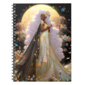 Natuur Godin Afro-Amerikaanse Fantasy Art Notitieboek (Voorkant)