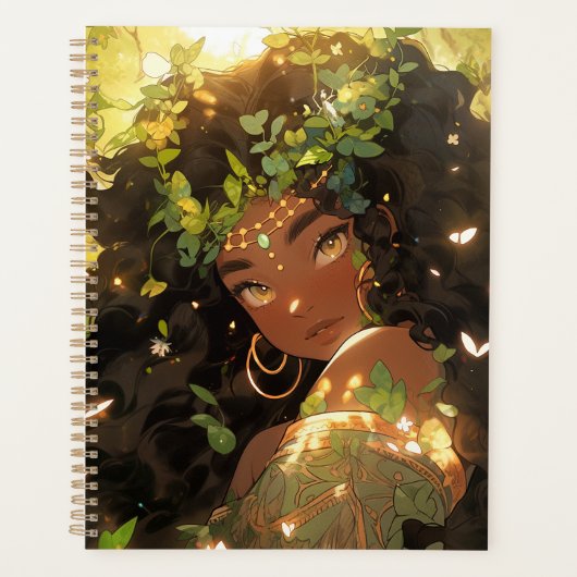 Natuur Godin Afro-Amerikaanse Fantasy Art Planner (Voorkant)