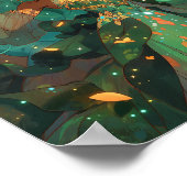 Natuur Godin Afro-Amerikaanse Fantasy Art Poster (Hoek)