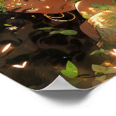 Natuur Godin Afro-Amerikaanse Fantasy Art Poster (Hoek)