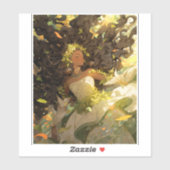 Natuur Godin Afro-Amerikaanse Fantasy Art Sticker (Vel)