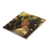 Natuur Godin Afro-Amerikaanse Fantasy Art Tegeltje (Zijkant)