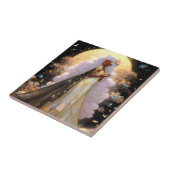 Natuur Godin Afro-Amerikaanse Fantasy Art Tegeltje (Zijkant)