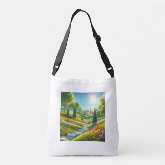 Natuur Goedemorgen Crossbody Tas (Achterkant)