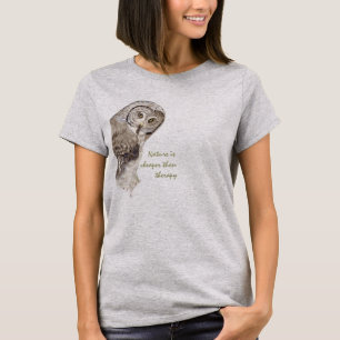 "Natuur Goedkoper dan behandeling" Humor Waterverf T-shirt