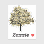 Natuur Golden Tree Originele kunst Sticker (Vel)