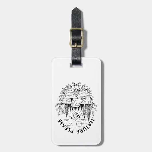 Natuur graag bagagelabel (Voorkant verticaal)