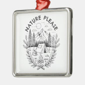 Natuur graag metalen ornament (Links)