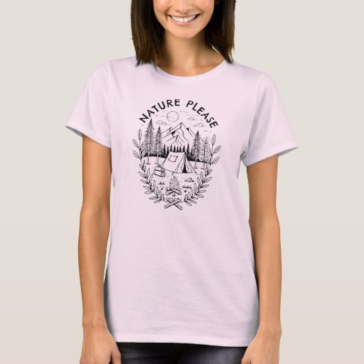 Natuur graag t-shirt (Voorkant)