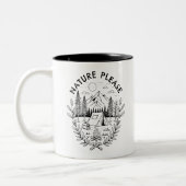 Natuur graag tweekleurige koffiemok (Links)